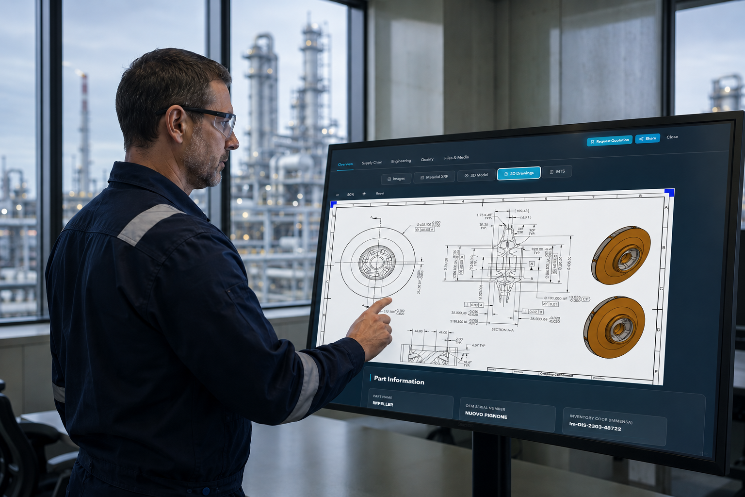 Digital inventory and on-demand manufacturing for spare parts management